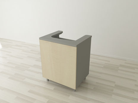 Banco modulo cassa c/frontale acero